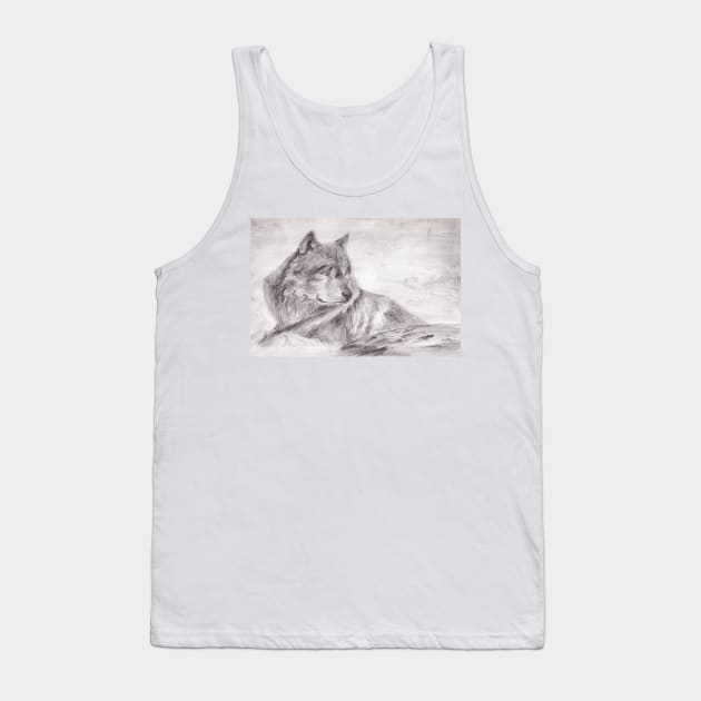 Wild wolf Tank Top by hicksi7